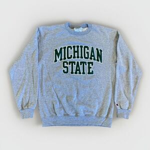 Champion Sweatshirt Mens M Reverse Weave‎ Michigan State Spartans Crewneck Y2K
